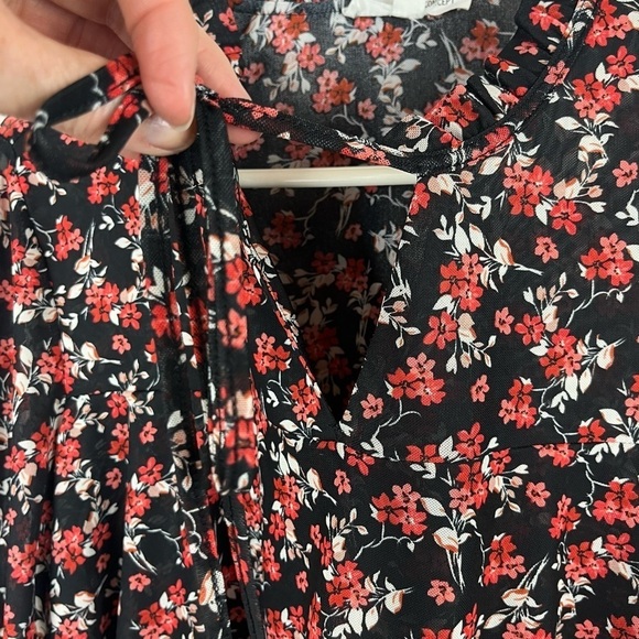 PERSEPTION CONCEPT Floral Blouse Top Ditzy Print Medium - Picture 4 of 16